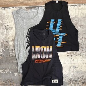 Under Armour Crop Tops - Gray, Black, Blue, Orange